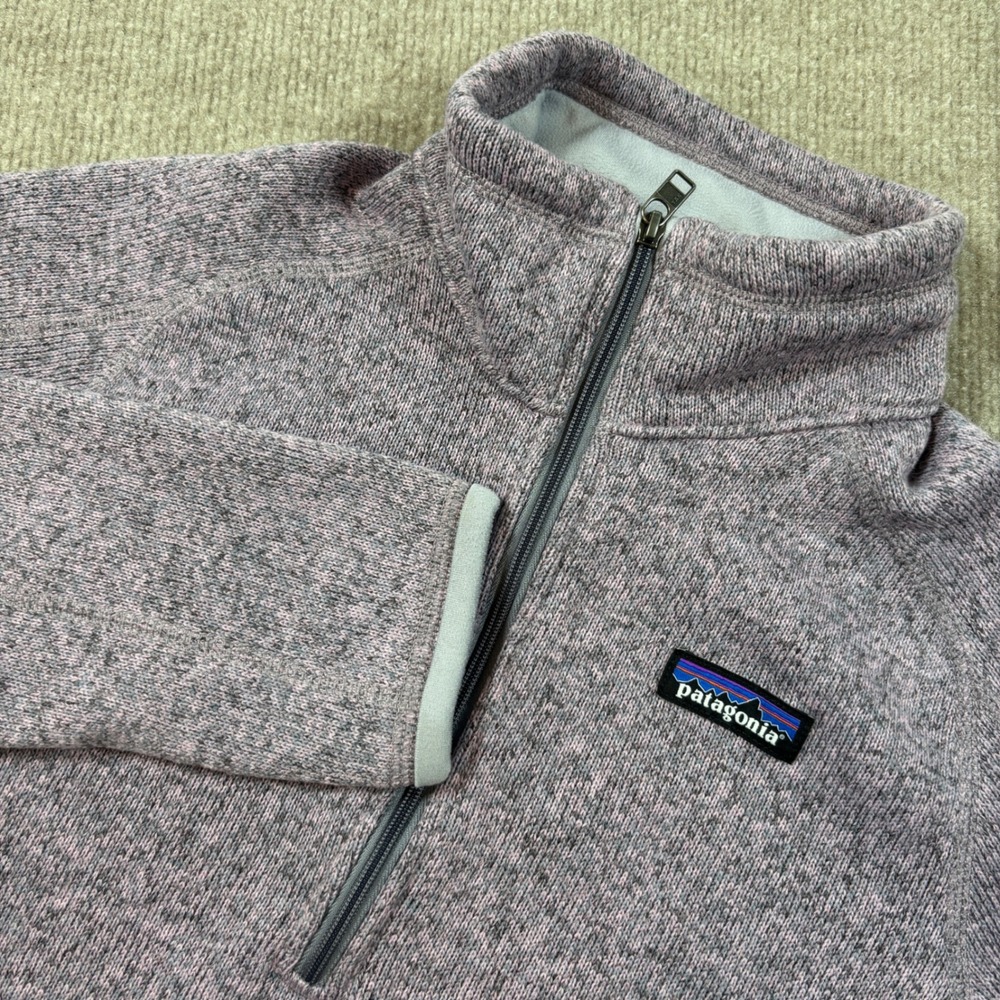 Patagonia‎ Purple Better Sweater Quarter Zip Women's Size Small EUC 25618